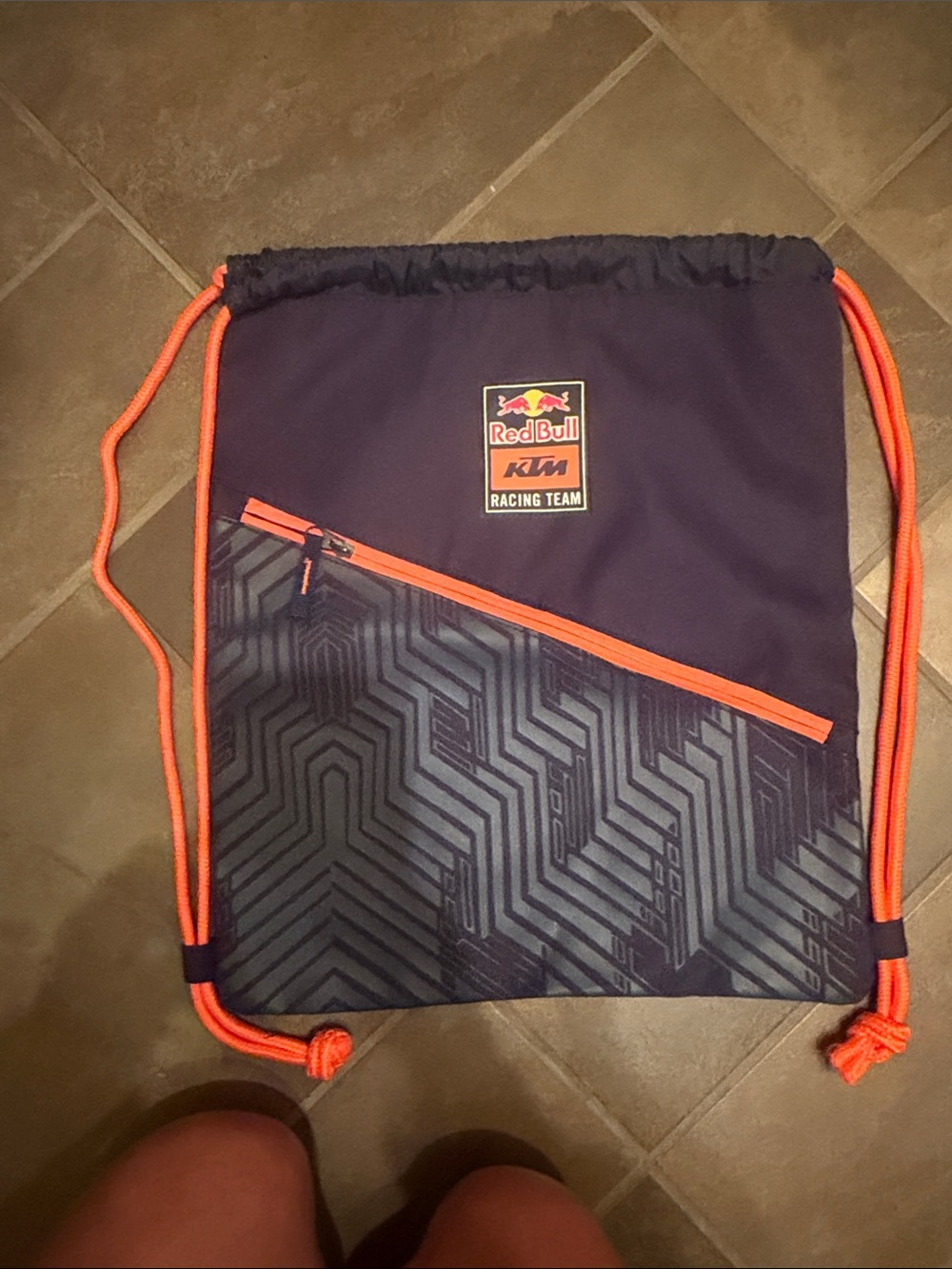 KTM REDBULL Racing Team Navy & Orange Drawstring bag - Picture 3 of 4